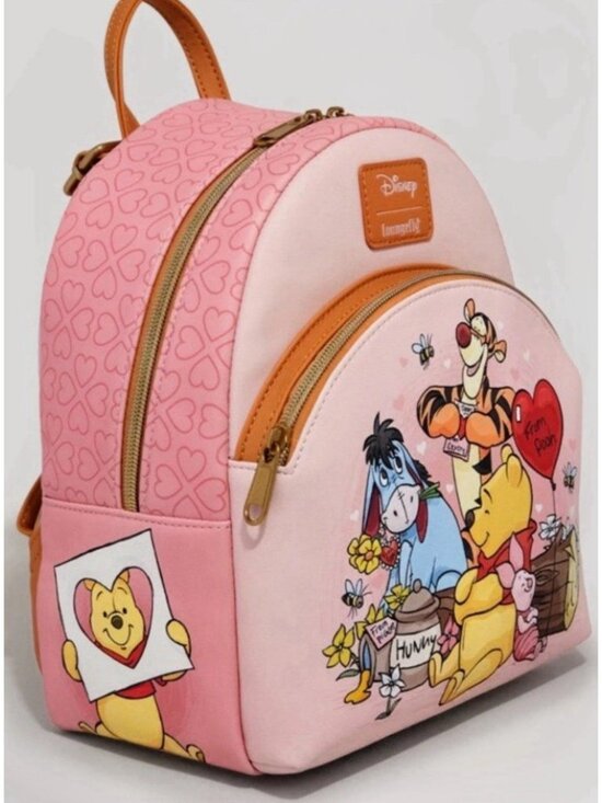 Loungefly Disney Winnie The Pooh Valentine\'s Day Mini Backpack Tigger Eeyore NWT main image 6